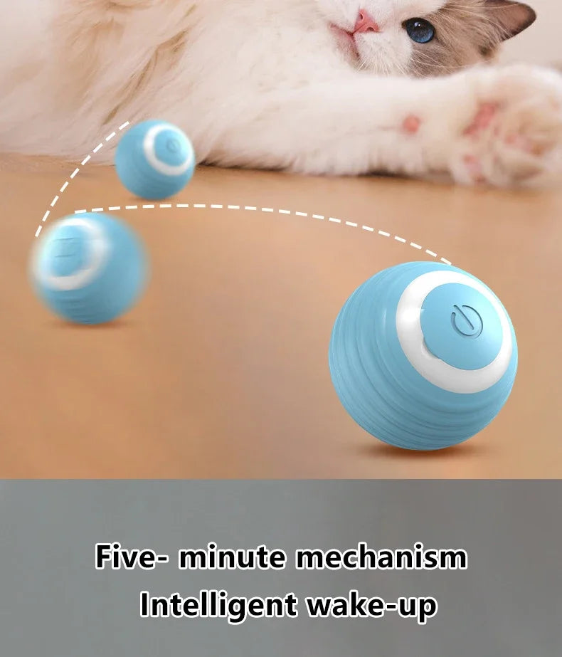 LuxeOrbit Spin Ball Things for Cats Toys Electric Interactive USB Charging Cat Ball Toy Cat and Dog Accessories Pet Cat's Supplies Home